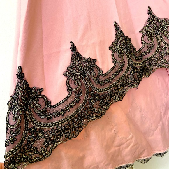 Prom Dress Long with Laced Long Sleeves size M - Picture 5 of 8